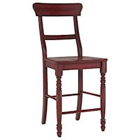 Counter Chair with Ladder Back