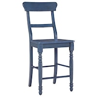 Counter Chair with Ladder Back