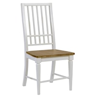 Transitional Mission Dining Chair with Slat Back