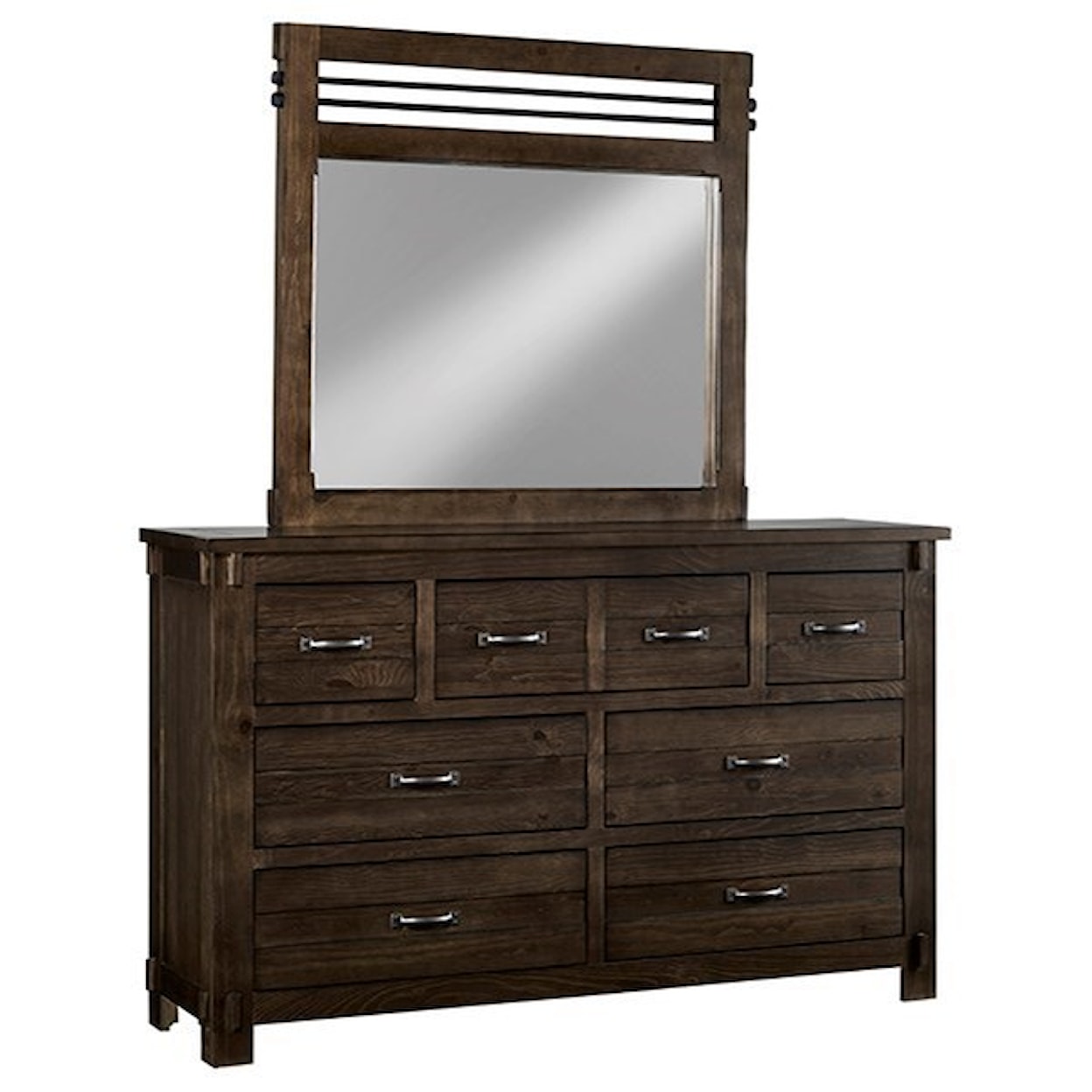 Progressive Furniture Thackery Drawer Dresser & Mirror