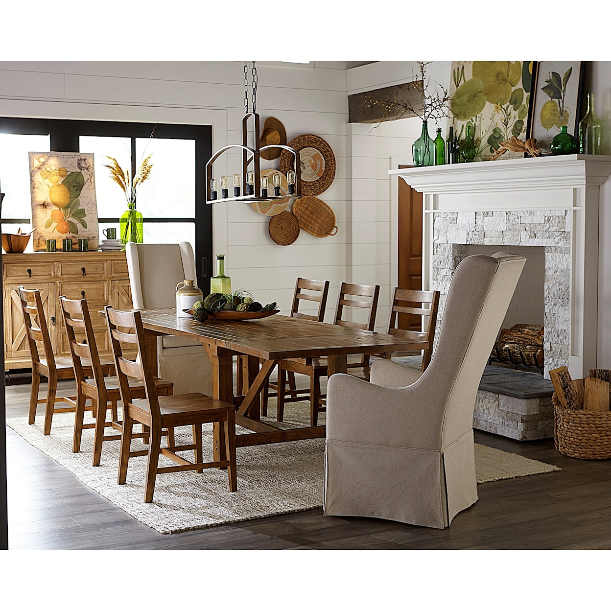 Progressive Furniture Wilder 7-Piece Table and Chair Set