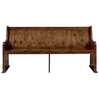Casual Dining Bench with High Back