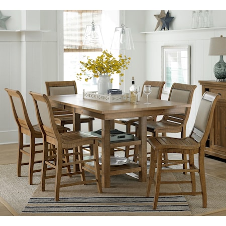 7-Piece Rect. Counter Height Table Set