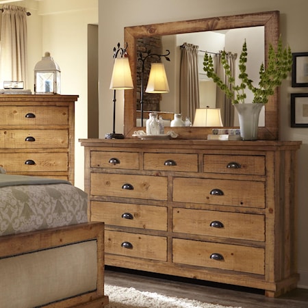 Drawer Dresser & Mirror