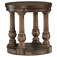 Traditional Round End Table