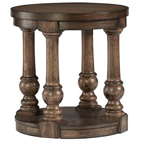 Traditional Round End Table