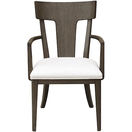 boulevard Wood Back Arm Chair