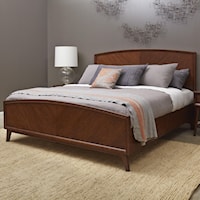 King Mid-Century Modern Wood Bed