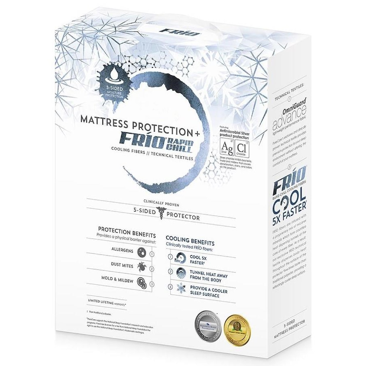 PureCare FRIO COOLING UNIVERSAL Queen Mattress Protector