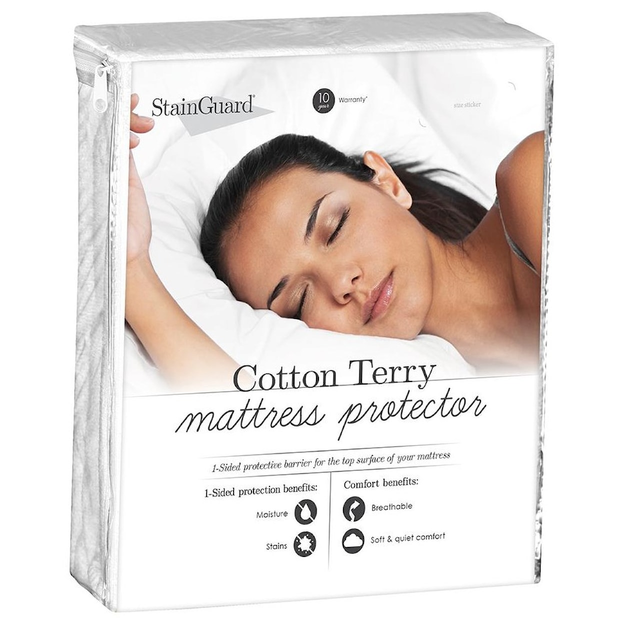 PureCare StainGuard Cotton Mattress Protector Twin Cotton Mattress Protector