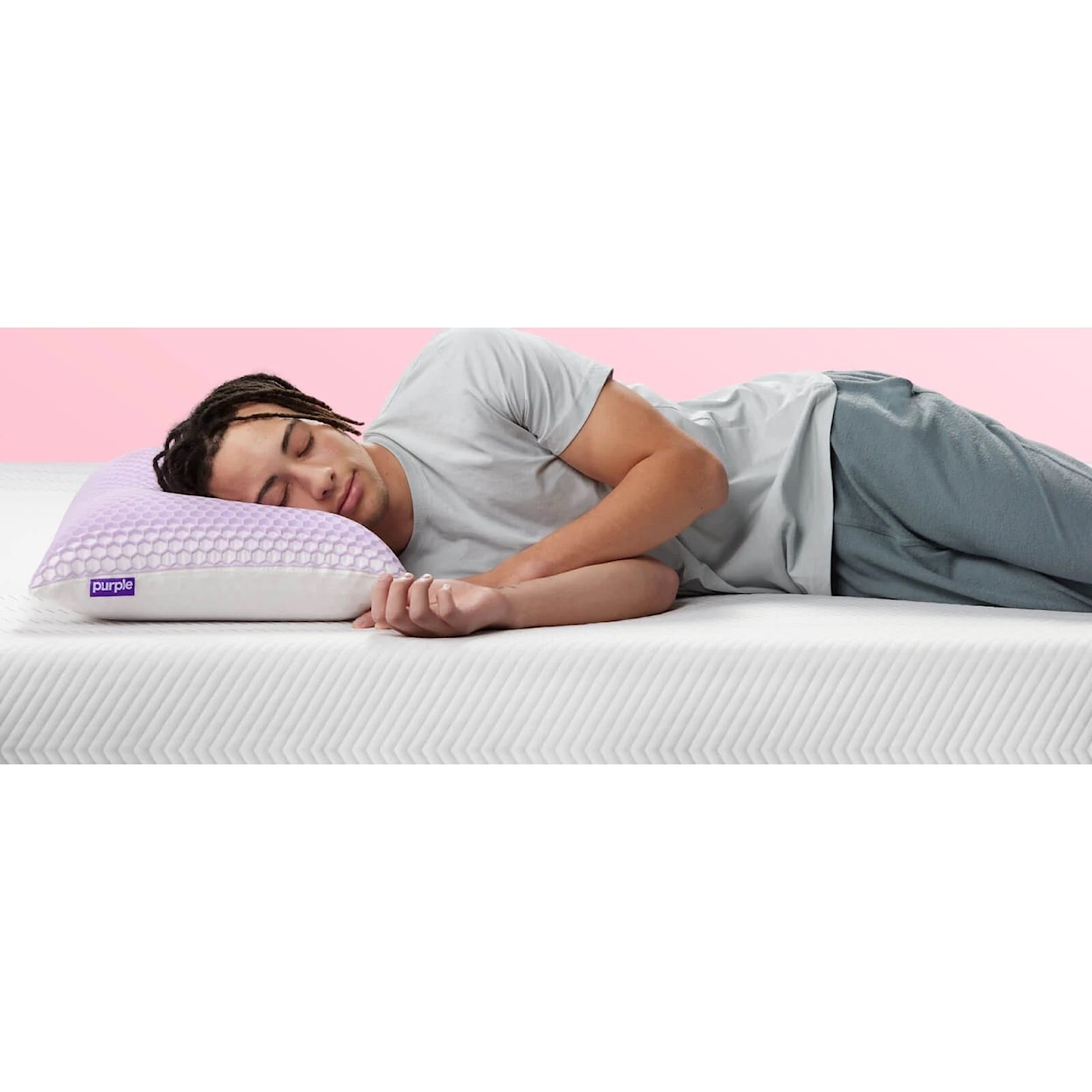 Purple Harmony Pillow Standard Tall Size Harmony Pillow