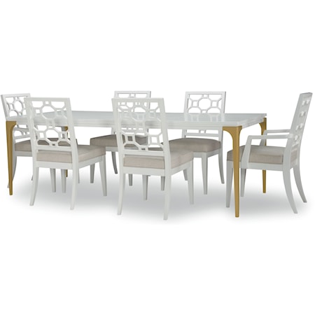 Contemporary 7-Piece Table and Chair Set