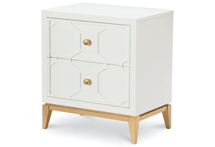 Chelsea Youth Night Stand with Decorative Lattice by Rachael Ray Home at Reeds Furniture