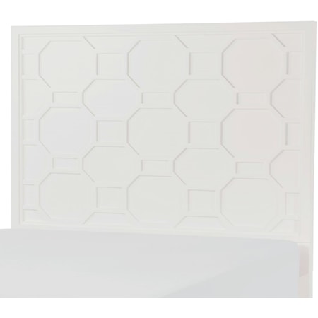 Full Panel Headboard with Lattice Design