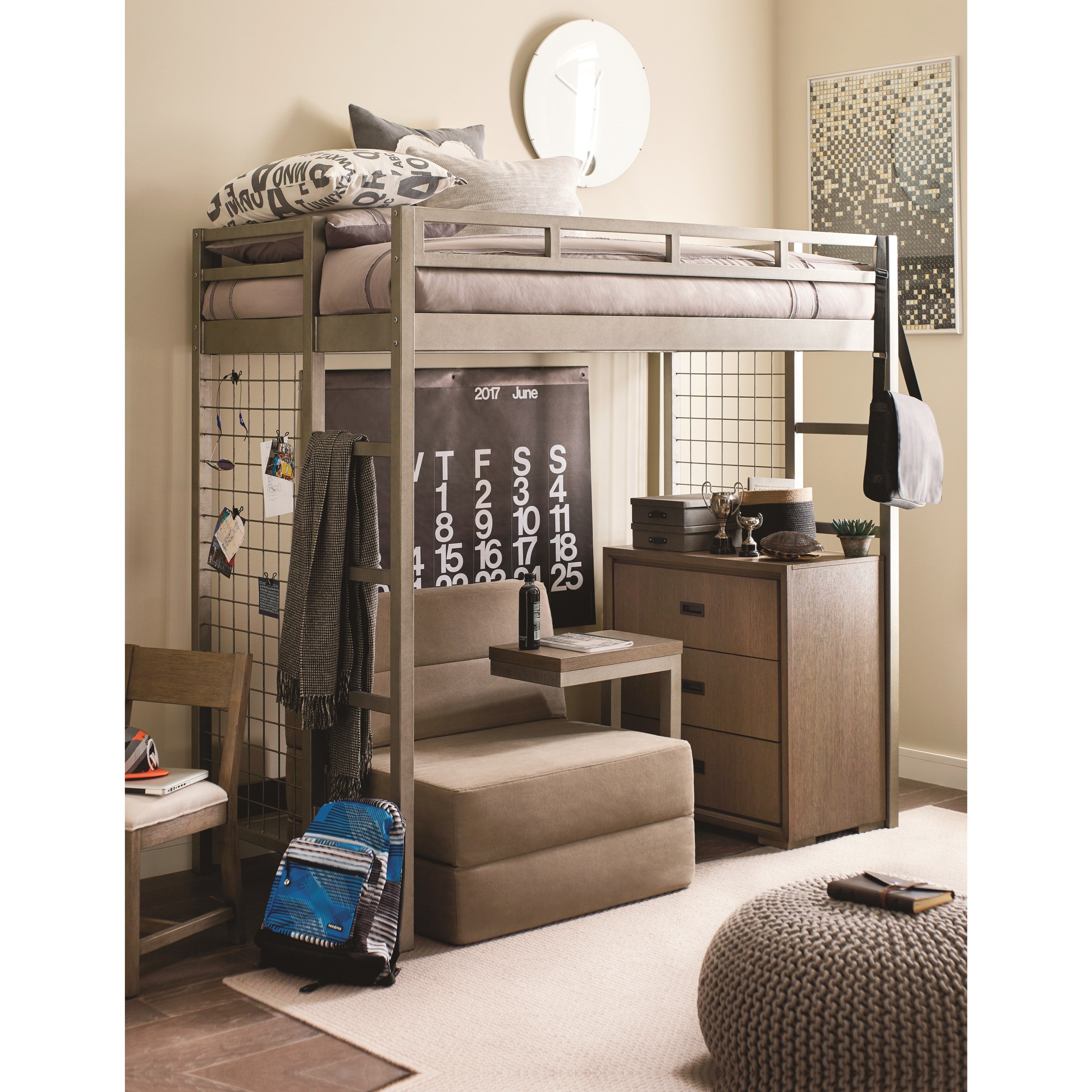Twin Metal Loft Bed