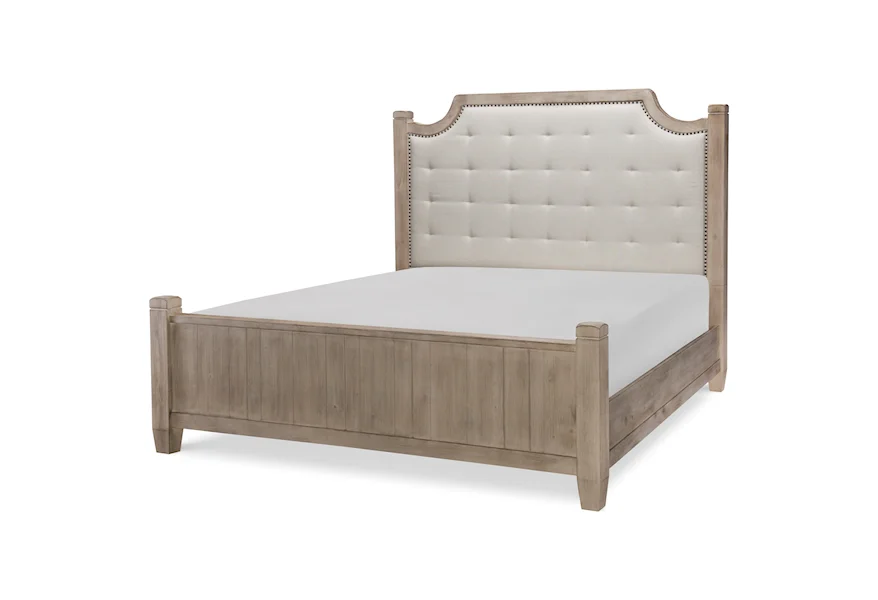 Monteverdi  Queen Upholstered Low Post Bed by Rachael Ray Home by Legacy Classic at Powell's Furniture and Mattress