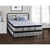 Full Elegance Pillow Top Double Sided Innerspring Mattress and Standard Foundation