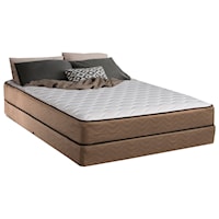 Full 10" Plush Innerspring Mattress and 4 1/2" Solid Wood, Amish Made Low Profile Foundation