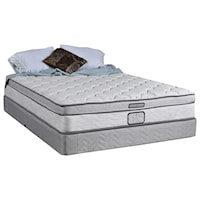 Twin 11" Firm Pillow Top Amish Made Innerspring Mattress and 4 1/2" Solid Wood, Amish Made Low Profile Foundation