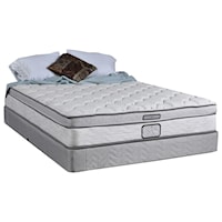 Full 11" Plush Pillow Top Amish Made Innerspring Mattress and 4 1/2" Solid Wood, Amish Made Low Profile Foundation