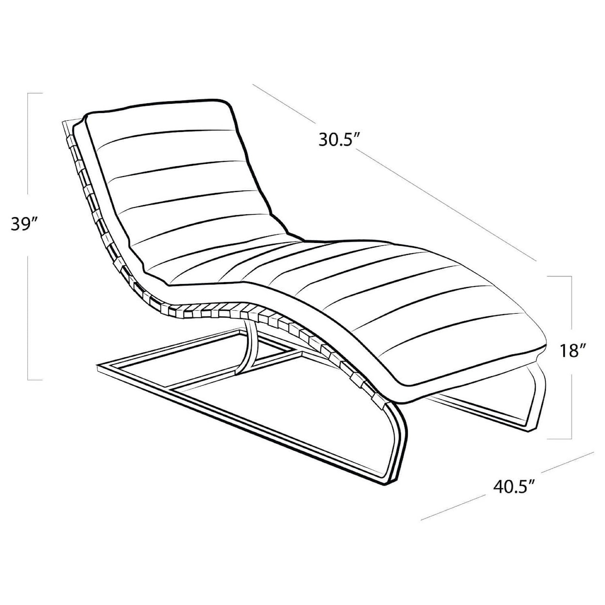 Regina-Andrew Design Sofas Chaise Lounge