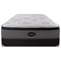 King Cushion Firm Encased Coil Mattress and 5" Low Profile Black Foundation
