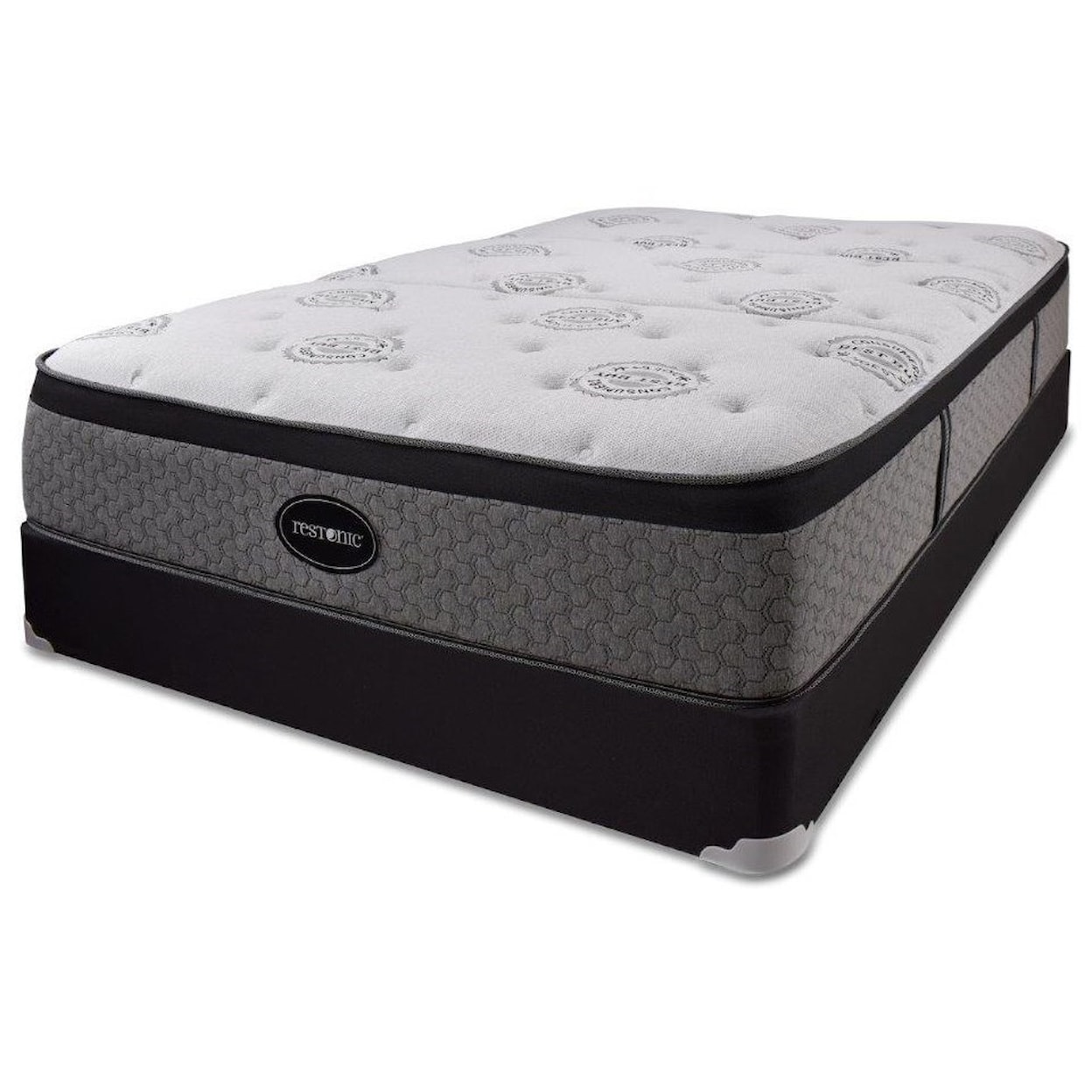 Restonic Alta Plush Euro Top Full Plush Euro Top Mattress Set