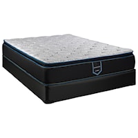 Cal King 13" Pillow Top Innerspring Mattress and Supreme 5" Low Profile Foundation