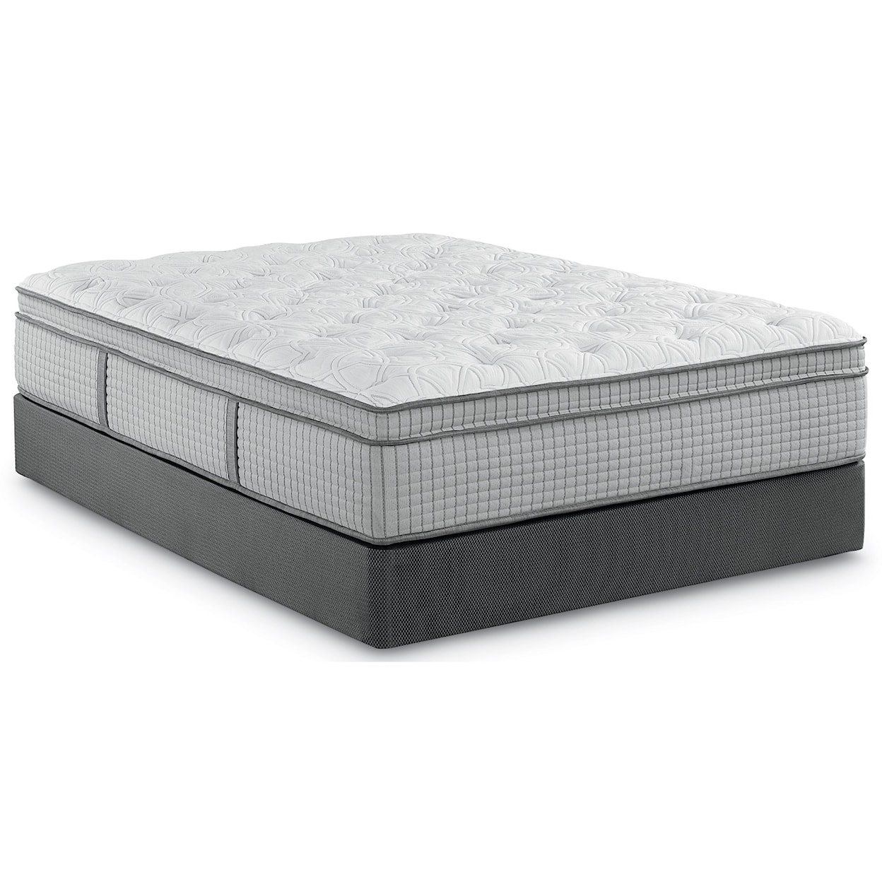 Restonic Biltmore Ashville Euro Top Queen Euro Top Coil on Coil Mattress Set