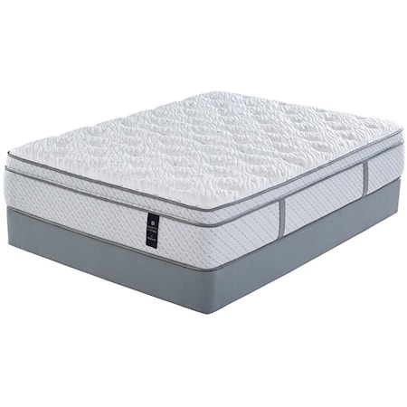 Full Euro Top Mattress and Scott Living Universal High Profile Foundation