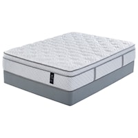 Full Euro Top Mattress and Scott Living Universal Low Profile Foundation