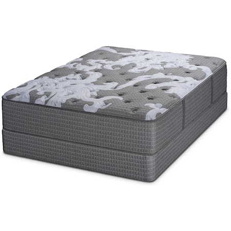 Queen Plush Pocketed Coil Mattress and Foundation