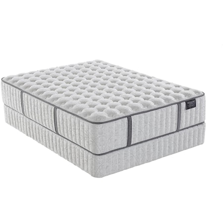 King 14" Firm Hybrid Mattress and 9" Biltmore Foundation