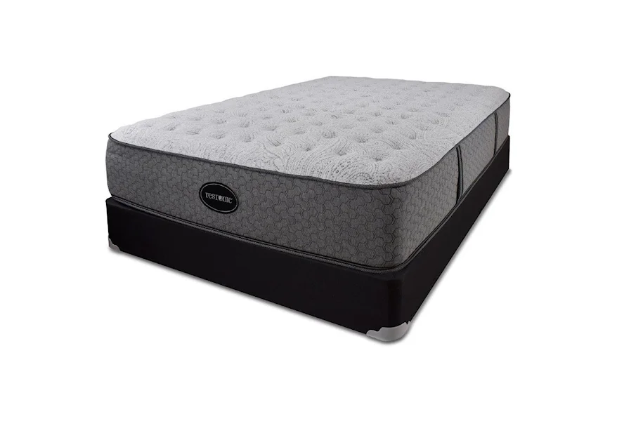 Blackcomb Cushion Firm Queen Comfort Firm Low Profile Set by Restonic at Zak's Home
