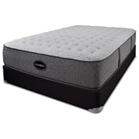 Queen Comfort Firm Mattress and 5" Low Profile Black Foundation