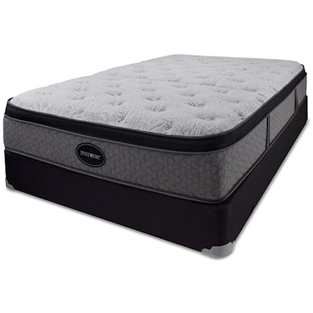 Queen Euro Pillow Top Mattress Set