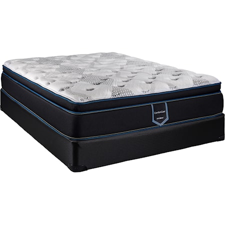 Full 14" Pillow Top Innerspring Mattress and Supreme 5" Low Profile Foundation