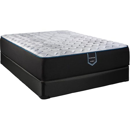 Cal King 14" Luxury Firm Innerspring Mattress and Supreme 5" Low Profile Foundation