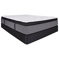 Full Luxury Firm Euro Top Mattress and Comfort Care Low Profile Foundation