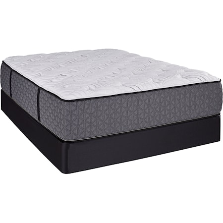 Twin Extra Long 12" Plush Hybrid Mattress and Comfort Care Foundation