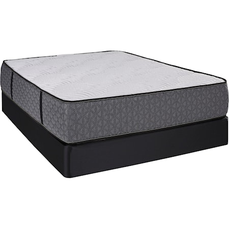 Full 14" Luxury Firm Hybrid Mattress and Comfort Care Low Profile Foundation