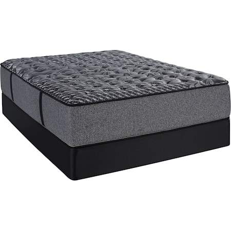 Twin Extra Long 13 1/2" Plush Pocketed Coil Mattress and Comfort Care Low Profile Foundation