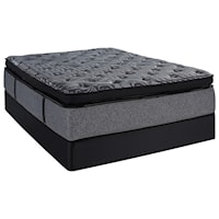Queen 14" Pillow Top Pocketed Coil Mattress and Comfort Care Low Profile Foundation