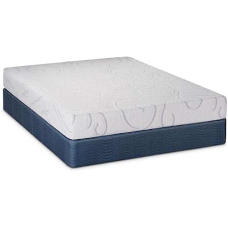 Cal King 13" Hybrid Mattress and Comfort Care Low Profile Foundation