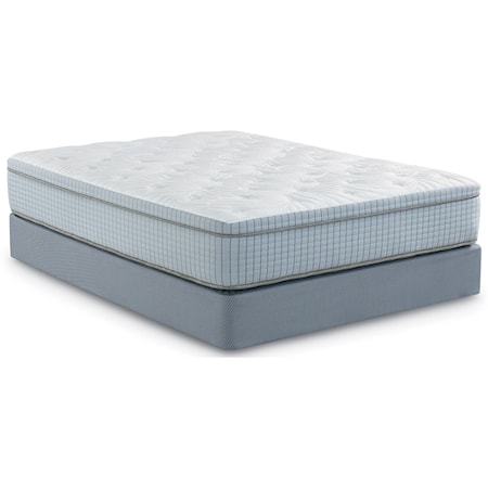Full Luxury Firm Pillow Top 2-Sided Pocketed Coil Mattress and 9" Premium Wood Foundation