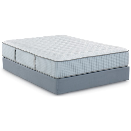 Full 2-Sided Luxury Firm / Luxury Plush Pocketed Coil Mattress and 9" Premium Wood Foundation