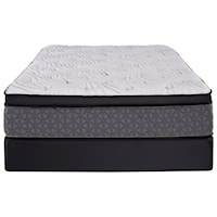 Queen Euro Top Pocketed Coil Mattress and All Wood Foundation