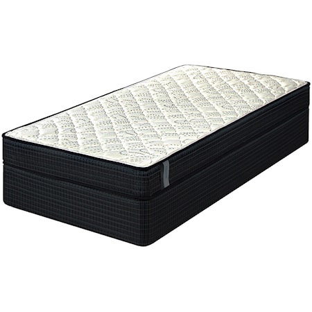 Twin Firm Innerspring Mattress and 9" Universal Navy Foundation