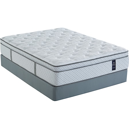 Twin Euro Top Pocketed Coil Mattress and 9" Universal Foundation