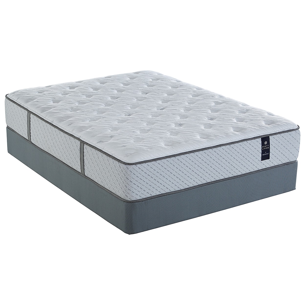 Restonic Biltmore Elmwood Plush Full Pocketed Coil Mattress Set